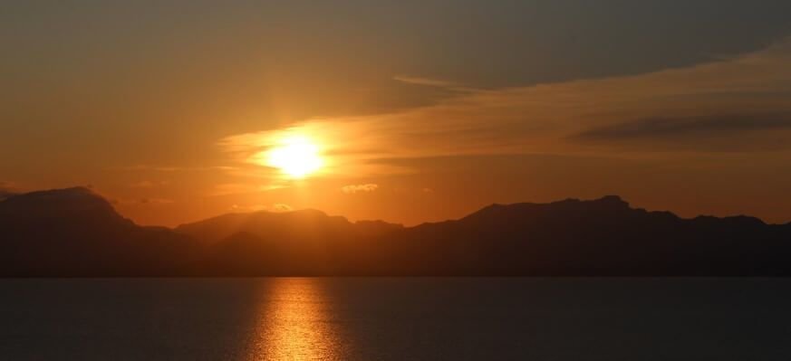 Schönste Sonnenuntergang auf Mallorca