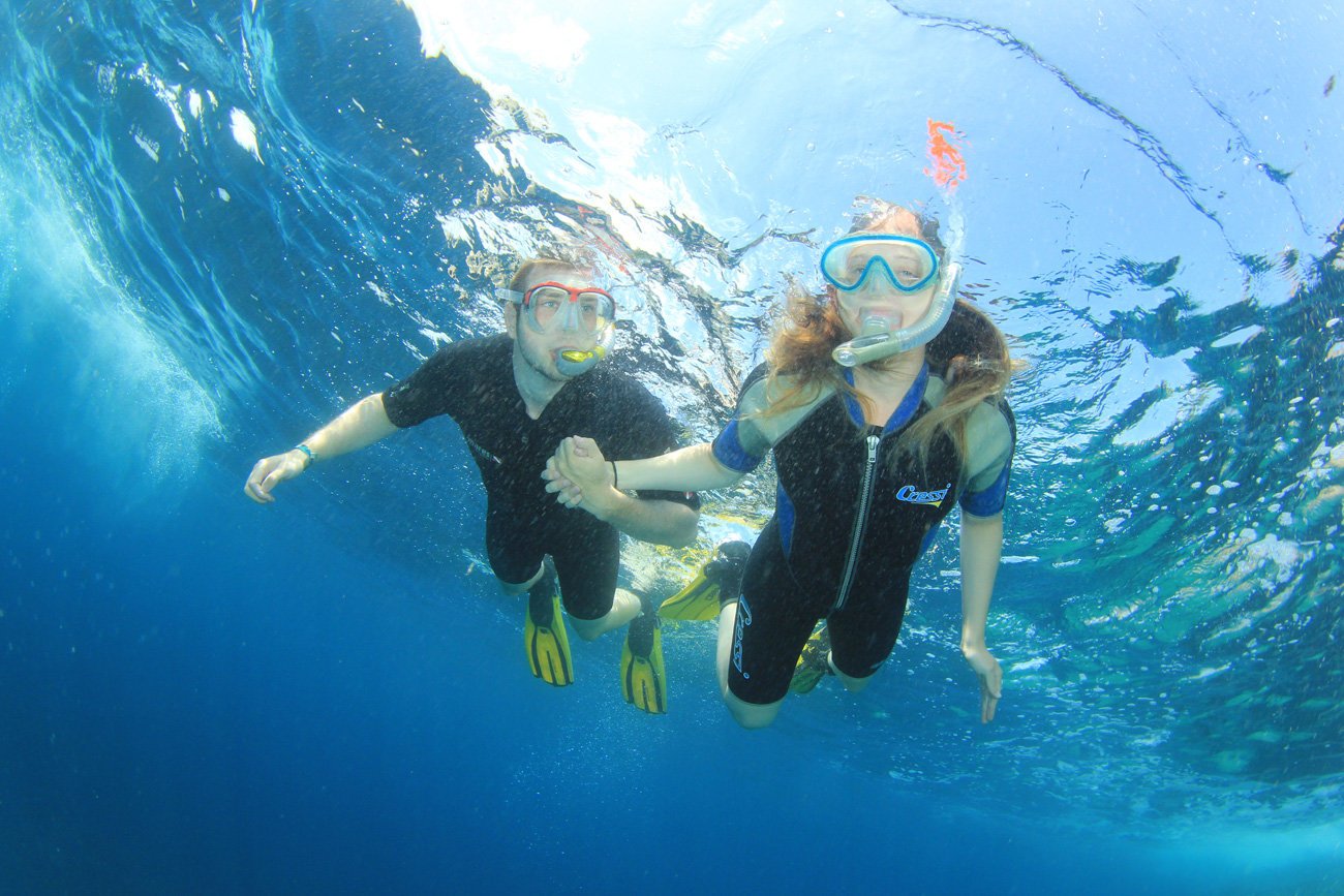 Snorkeling in spectacular waters