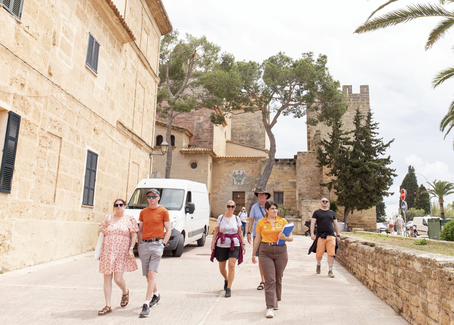 our guide with group
