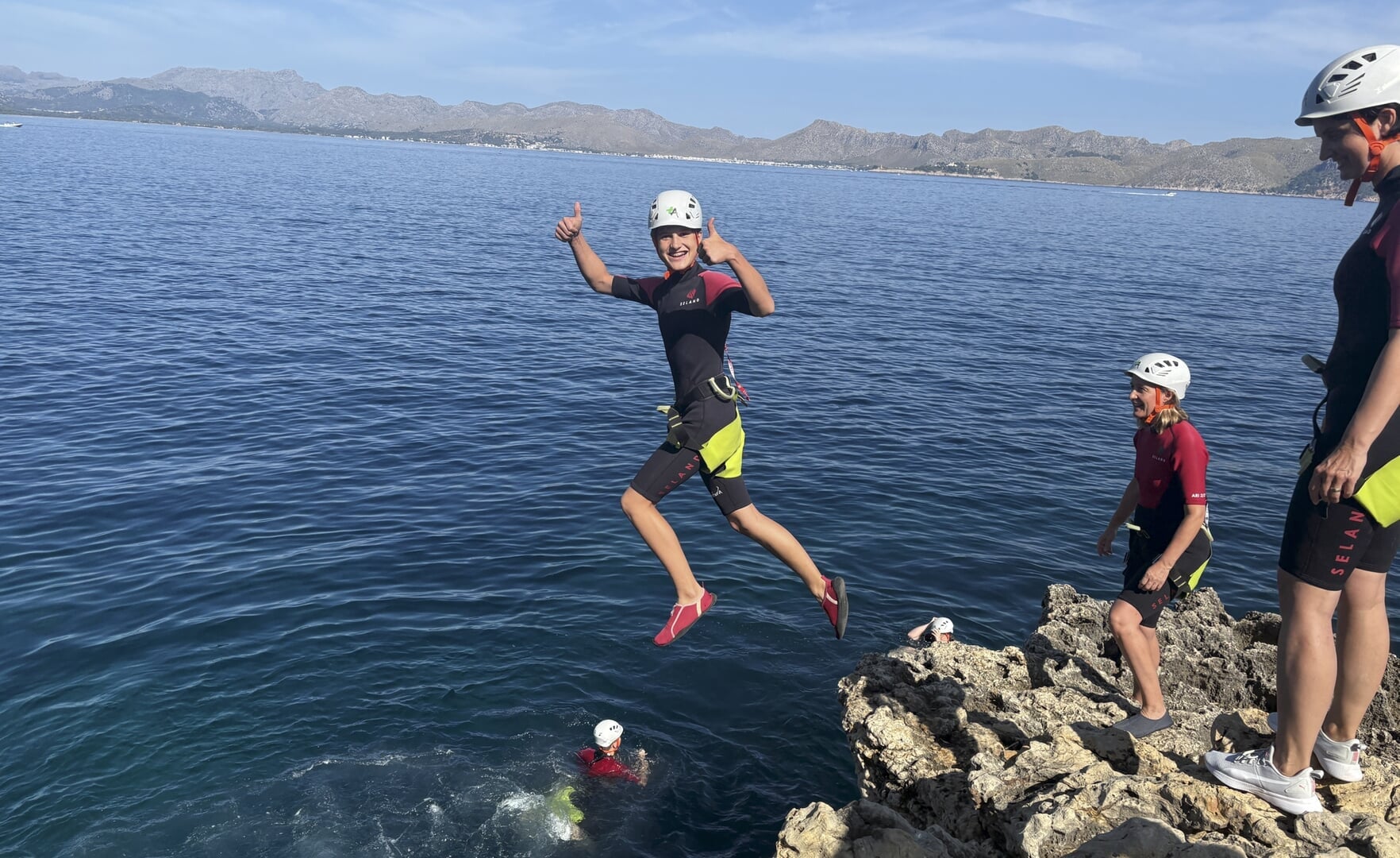 Safety equipment for coasteering in Alcudia