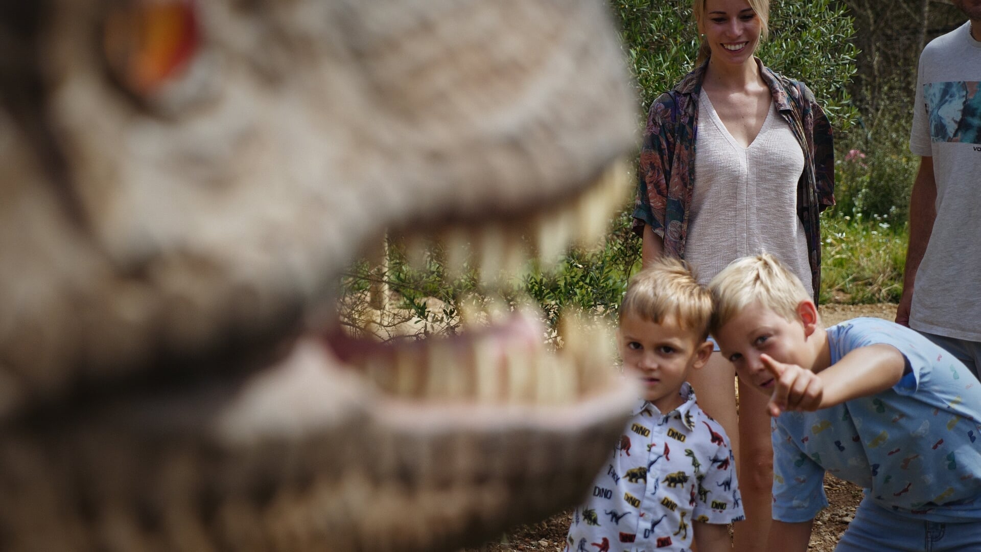 figure inside the dinosaurland