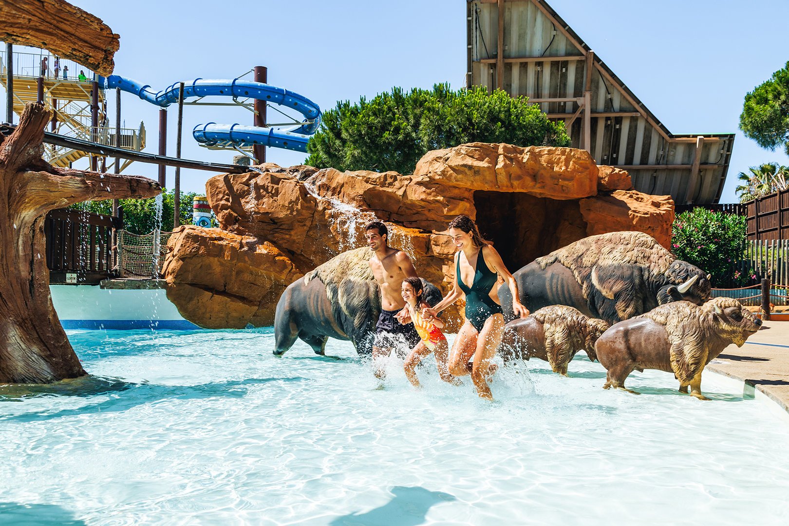 Mega slide in western park