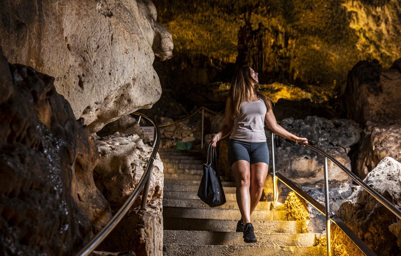 entrance to the caves