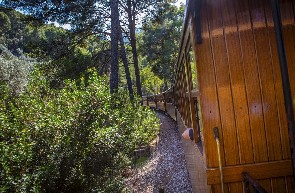 Famous train in Mallorca