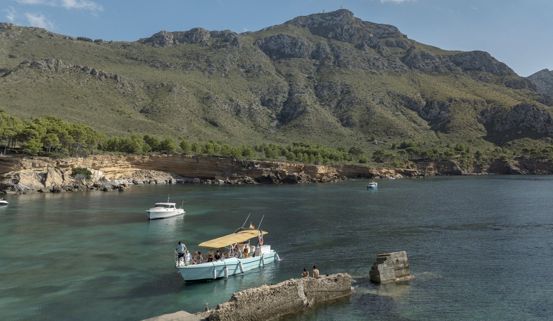 boat along the coast
