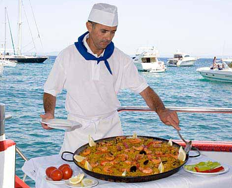 Typical and delicious paella