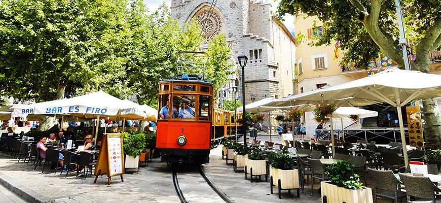 Riding the famous Soller tram