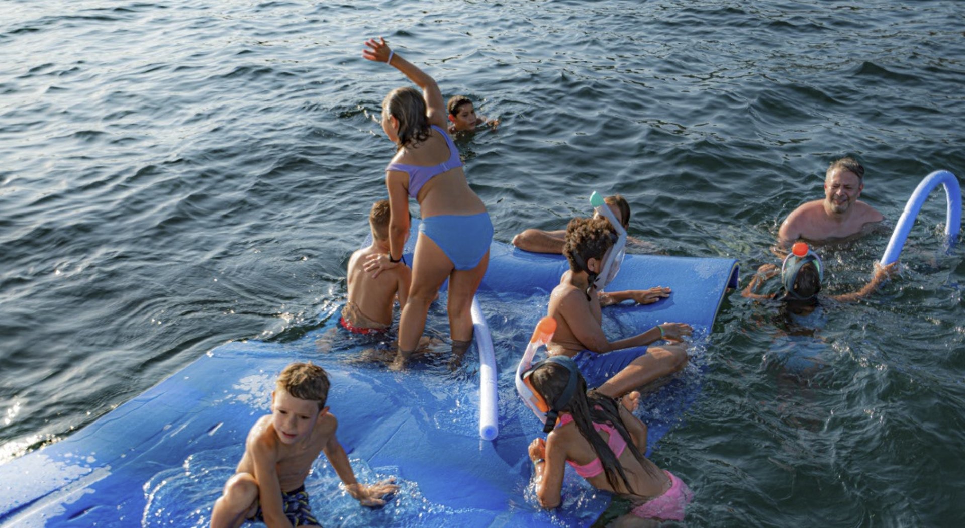 swimming at the coll baix
